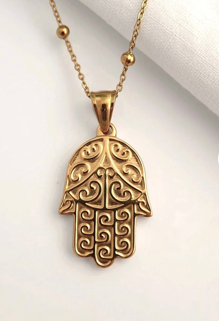 Gold plated Hamsa Pandant